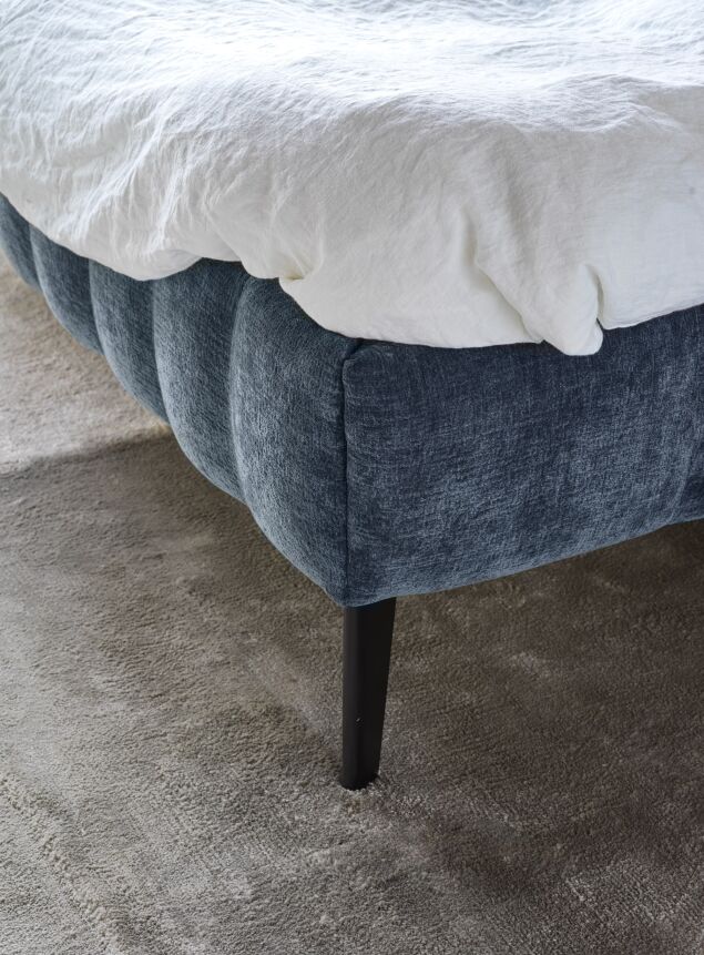 Mario bed frame detail  nomi midnight blue web