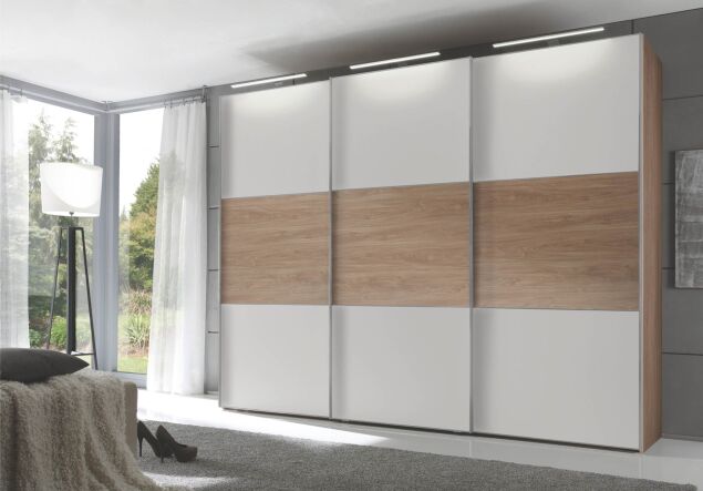 Includo weiss Eiche Puccini GZL alufarbig