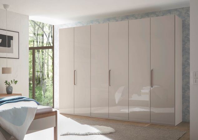 bedrooms L1000 high gloss Crystal grey classic walnut 01 AM