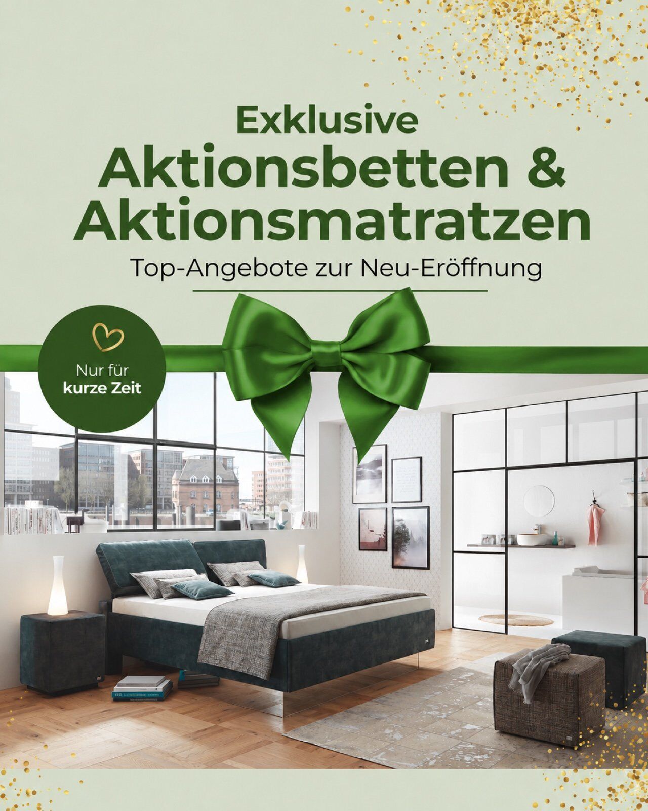 Exklusive Aktionsbetten und Aktionsmatratzen zur Neu-Eröffnung